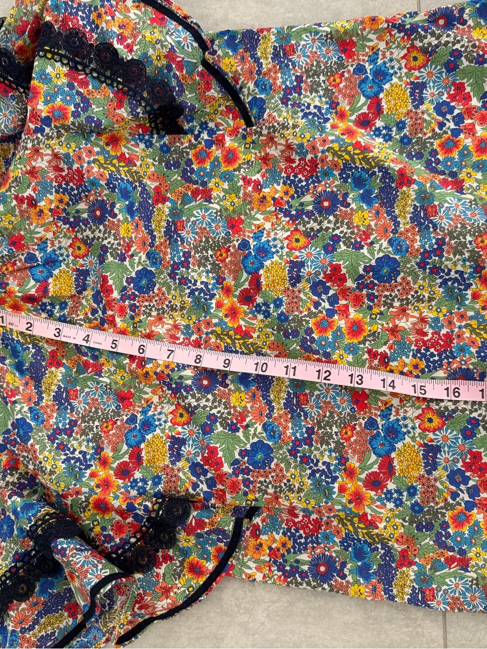 Multicolor Floral Ruffle top - Picture 7 of 9